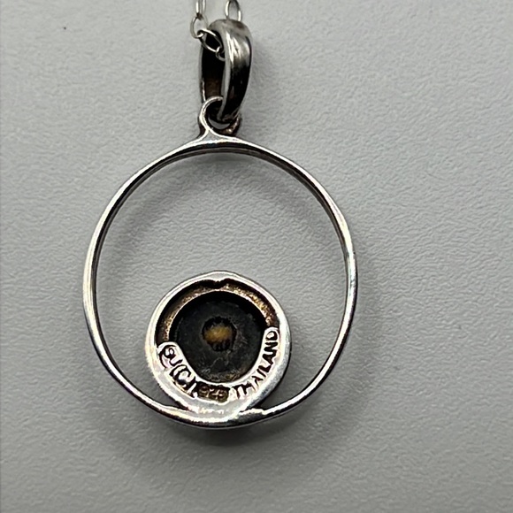 SUNSTONE IMPORTS STERLING SILVER AND ONYX NECKLACE 18” - Picture 4 of 7